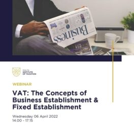 VAT The concepts of Business Establishment and Fixed Establishment