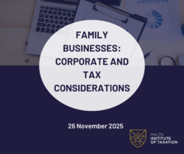 Family Businesses corporate and tax considerations